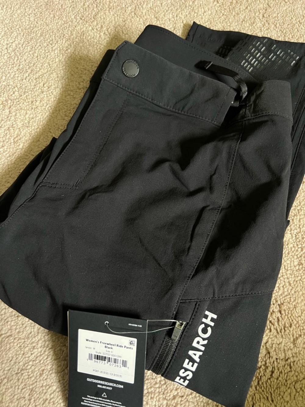 Outdoor Research Women's Freewheel MTB Ride Pants Black XS